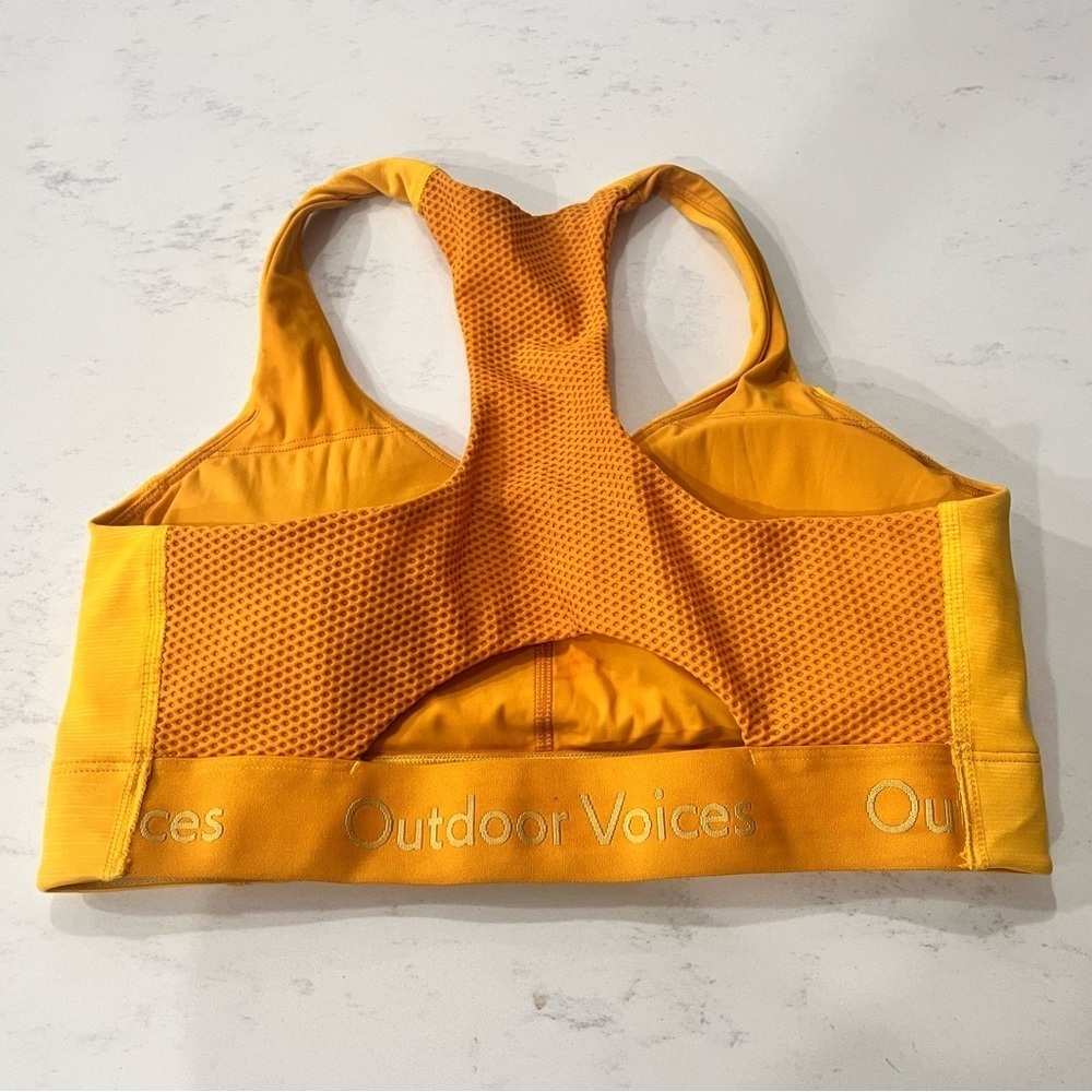 Outdoor Voices Vibrant Yellow Sports Bra - Picture 2 of 3